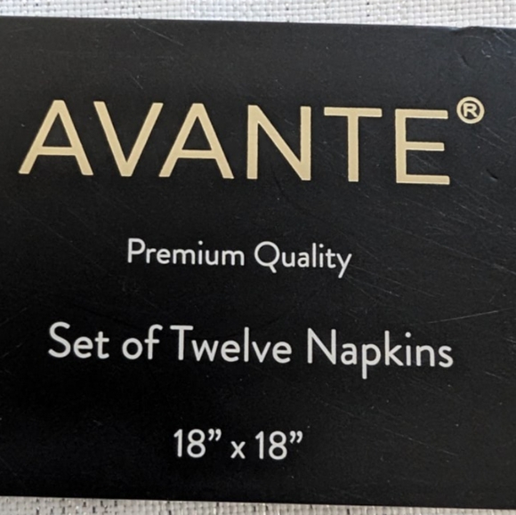 💜Avante Premium Cloth Napkins-18"x 18"- set of 12, NWT - Picture 3 of 5